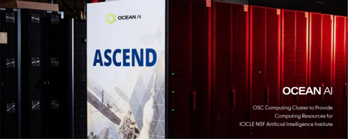 OCEAN AI OSC Computing Cluster to Provide Resources for ICICLE NSF Artificial Intelligence Institute